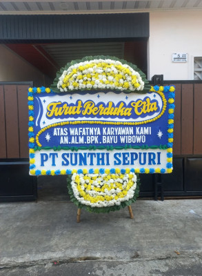 Papan Bunga Duka di Seli